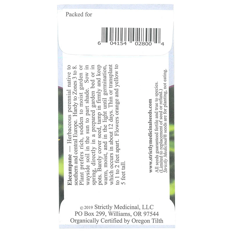 Strictly Medicinal Organic Elecampane, Official 4 Strictly Medicinal Organic Elecampane, Official - Billede 2
