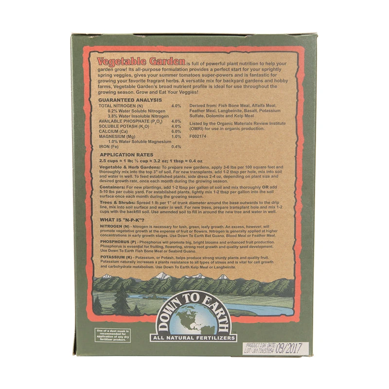 Vegetable Garden Fertilizer 4-4-4 (5 Lb Box) 4 Vegetable Garden Fertilizer 4-4-4 (5 Lb Box) - Billede 2