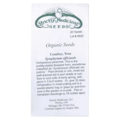 Strictly Medicinal Organic True Comfrey -Felo Butik snv7049 web 1