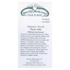 Strictly Medicinal Organic Milk Thistle -Felo Butik snv7072 web 1